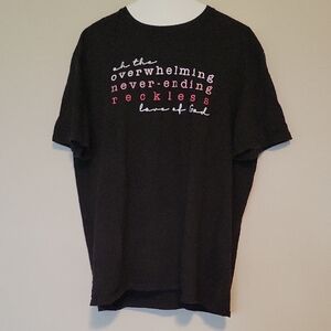 District Black Short Sleeve Tee with Crew Neck